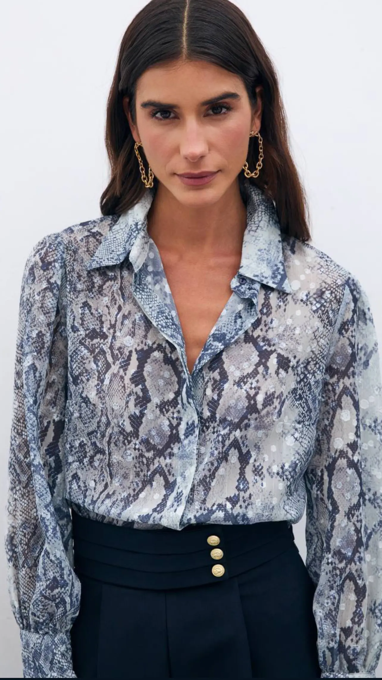 شومیز حریر مجلسی طرح دار طرح لئوپارد